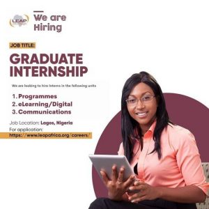 LEAP Africa Graduate Internship Programme 2021 for young Nigerians
